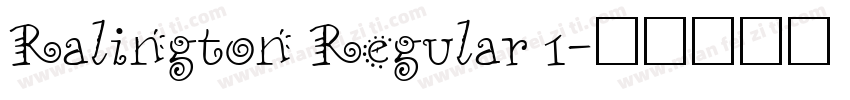 Ralington Regular 1字体转换
